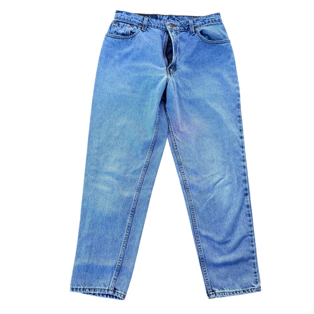 Vintage Levi's 550 Jeans Womens Sz 13 Jr Blue Relaxed Tapered Mom Jeans 90s USA